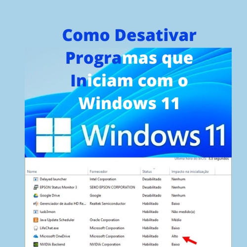 Alterar e desativar programas de inicialização do Windows